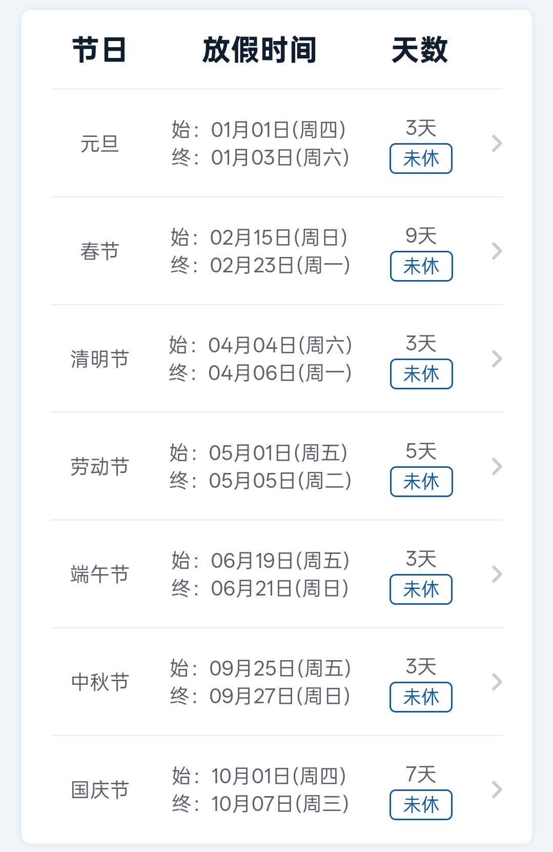 2026年法定节假日安排,二〇二六年法定假期安排一览表。