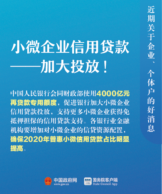 关于企业、个体户，近期9个好消息