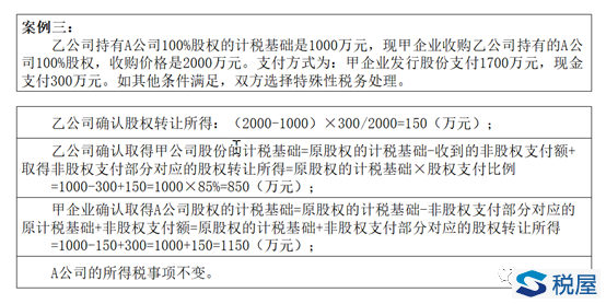 案例解析重组中双方计税基础的确认问题